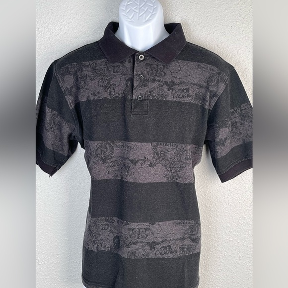 NWOT Wckd polo black/grey Lg - Picture 3 of 11